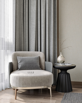 苇草Corona培训班学员作品(4) 窗帘设计与渲染的艺术实践